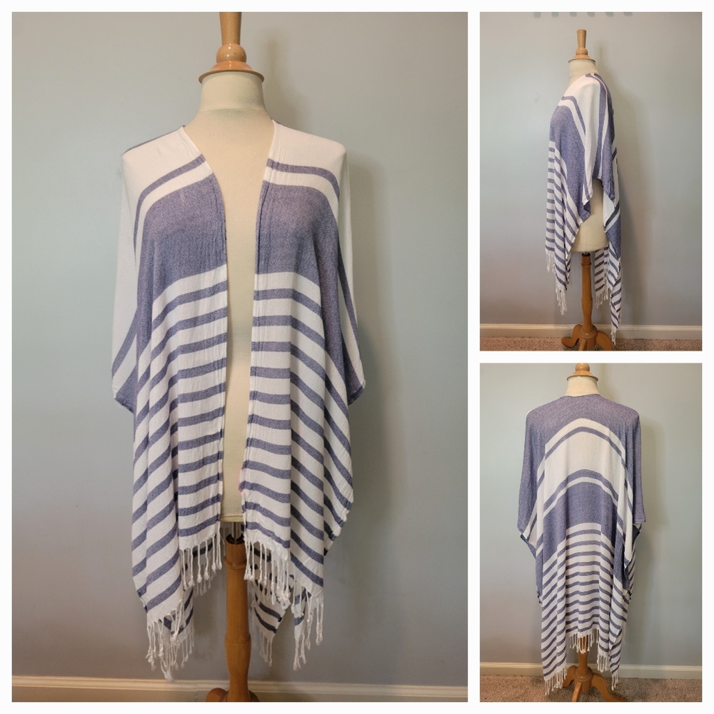5-Piece Bundle Box Nautical Navy Stripes Wildfox Loft Tips & Pants SZ M - Picture 10 of 12